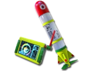 An Inkstrike missile from Splatoon.
