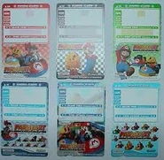 Six Mario Cards lined up. We gambling?