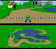 Luigi doing a Time Trial.