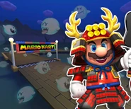 Ghost Valley 2's icon in Mario Kart Tour featuring Samurai Mario!