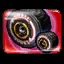 The Big & Small Tire icon from Mario Kart Arcade GP and Mario Kart Arcade GP 2. The only image of the item.