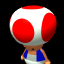 Toad's losing pose in Mario Kart 64.