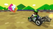 Luigi competing in a tournament.