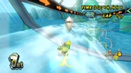 Koopa Troopa in the underwater section.