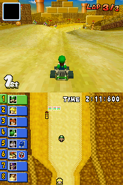 Luigi driving his Standard LG on Desert Hills.