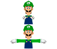 Render of Luigi's model from Mario Kart DS.