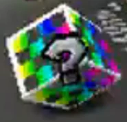The Item Box as it appears in Mario Kart DS.