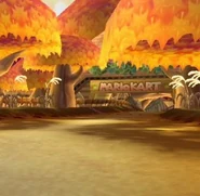 View of the starting line.