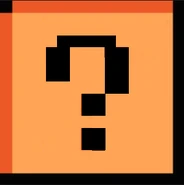 The Question Block as it appears in Super Mario Kart.