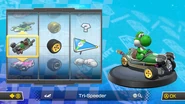 Another pic of Yoshi on a Tri-Speeder.