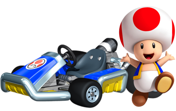 toad super mario kart