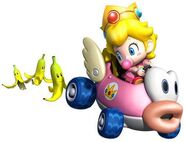 Artwork of Baby Peach in her Cheep Charger.