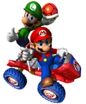 Mario y Lugi (mkdd)