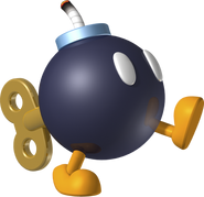 The Bob-omb from Mario Kart 7.