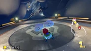 Landing in the storm clouds portion, entering Anti-gravity mode.