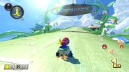 About to enter the second lap.