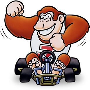 donkey kong jr super mario kart