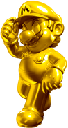 Gold Mario's cool pose.