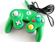 The Luigi GameCube controller, green like his shirt.