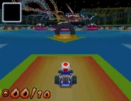 MKDS Mission 4-7.png (470 KB) Toad, about to drive through ten gates.