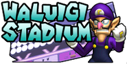 Waluigi Stadium's logo.