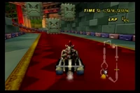Three Thwomps from Mario Kart Wii'"`UNIQ--nowiki-00000001-QINU`"''s Bowser's Castle.