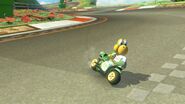 Koopa Troopa, doing the inward drifting.