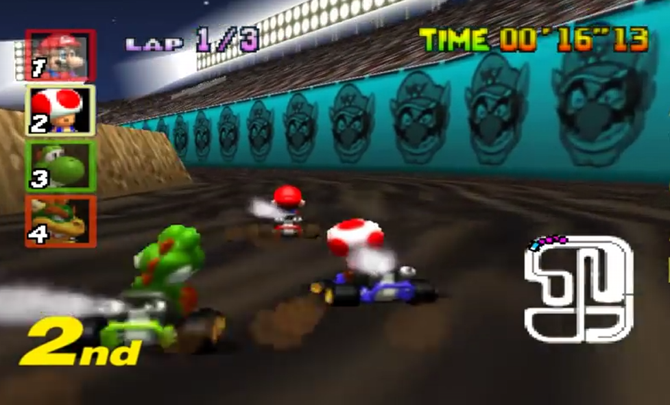Wario Stadium N64 Mario Kart Racing Wiki Fandom 