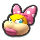 Wendy icon in Mario Kart 8.