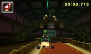 Luigi doing a Time Trial at DS Luigi's Mansion in his Zucchini.