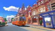 View of the tram.