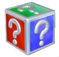 The Item Box as it appears in Mario Kart: Super Circuit.