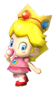 Baby Peach in Mario Kart Wii.