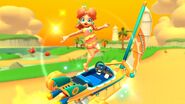 Princess Daisy (Swimwear) riding on her new Sunny Surf Sailer