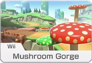 Icon for Mushroom Gorge in Mario Kart 8 Deluxe.