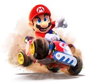 Mario in Mario Kart World