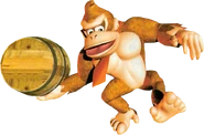 Barrel (DK).png (286 KB) Donkey Kong hoisting up a Barrel from Donkey Kong Country. Respect, RAREWARE...