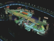 A bird's eye view of Mushroom City.