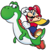 100px-Mario and Yoshi SMW