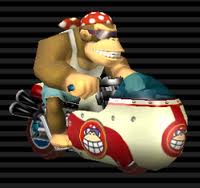 how to get funky kong in mario kart wii