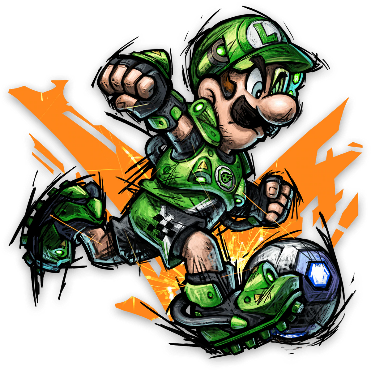 Luigi Mario Strikers Wiki Fandom 2647