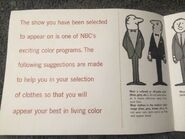 Page 1 of NBC in Color Wardrobe Instructions