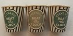 SYLVANIA Beat The Clock 1950s Game Dice Cups Vintage