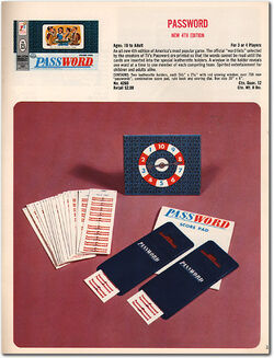 Vintage 1962 Password Game