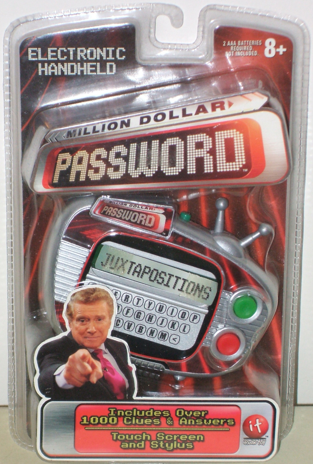 Million Dollar Password Electronic Handheld Game with Touch Pad 