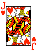 The Jack of Hearts. The only Jack in the deck that suits him quite well.