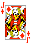 The Jack of Diamonds. The ax is a no-no for this Jack because he should be holding a sword downward.