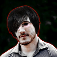 One of Mark's twitter profile pictures as Darkiplier
