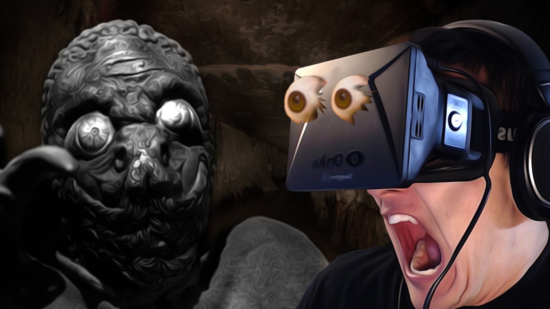 Страшные виртуальные очки реальности. Виртуальная реальность Окулус. Окулус рифт 2012. Окулус рифт 2.