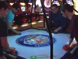 Let's Play 4-Way Air Hockey IN REAL LIFE!!